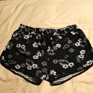 Yado Black Floral Shorts